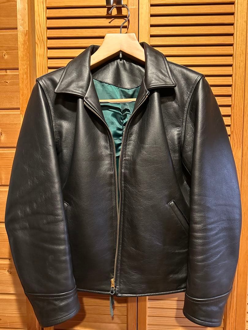 ※大幅値下※児島ジーンズ25周年記念限定本革シングルライダースジャケット 25周年記念「還元します」着やすさ抜群な、本革シングルライダース