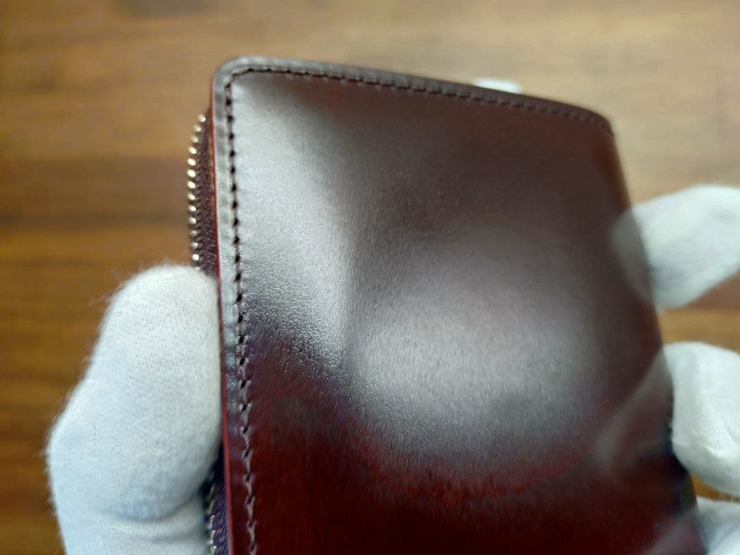 今*田様 売り切ります！GANZO コードバン Lファスナー 二つ折り 財布