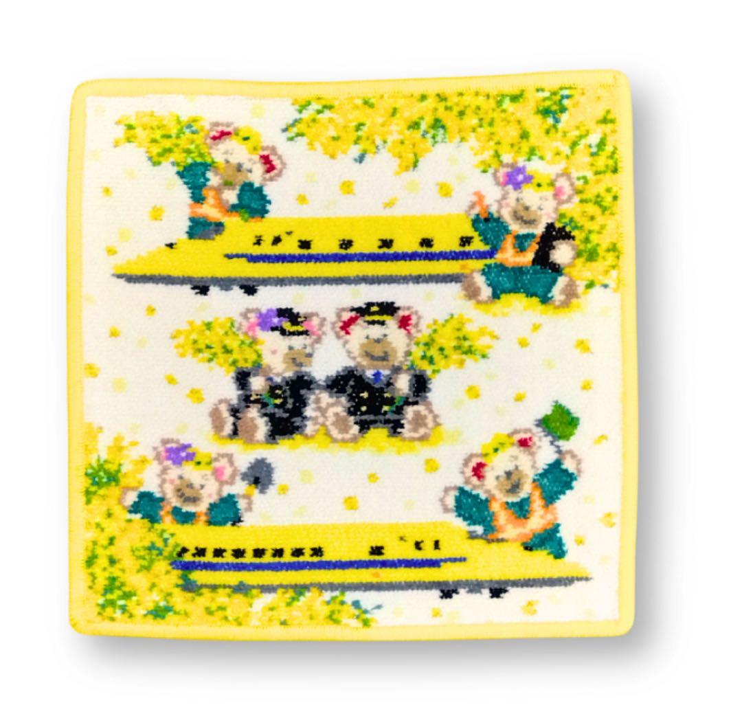 新品 FEILER ドクターイエロー コラボハンカチ イエローヘム