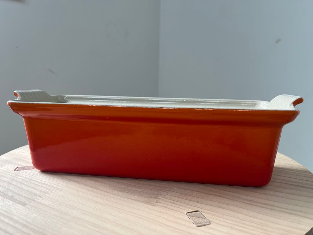 Le Creuset ル・クルーゼ テリーヌ皿　オレンジ 耐熱容器 28cm