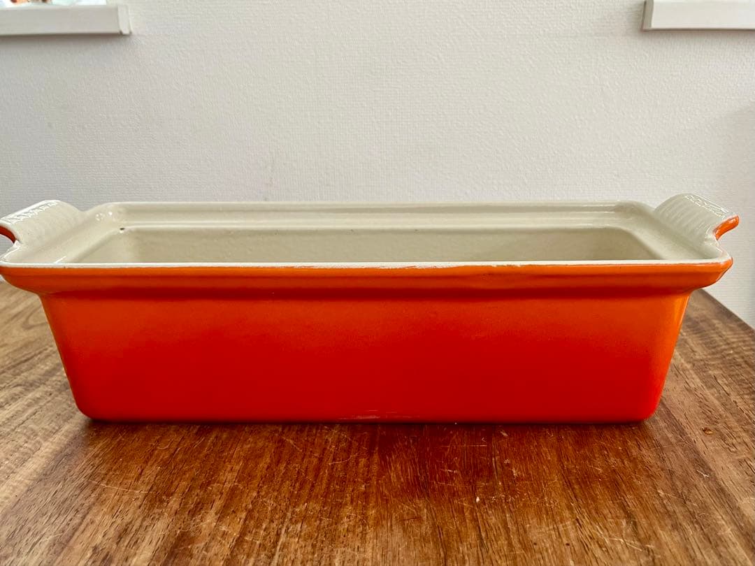 Le Creuset ル・クルーゼ テリーヌ皿　オレンジ 耐熱容器 28cm