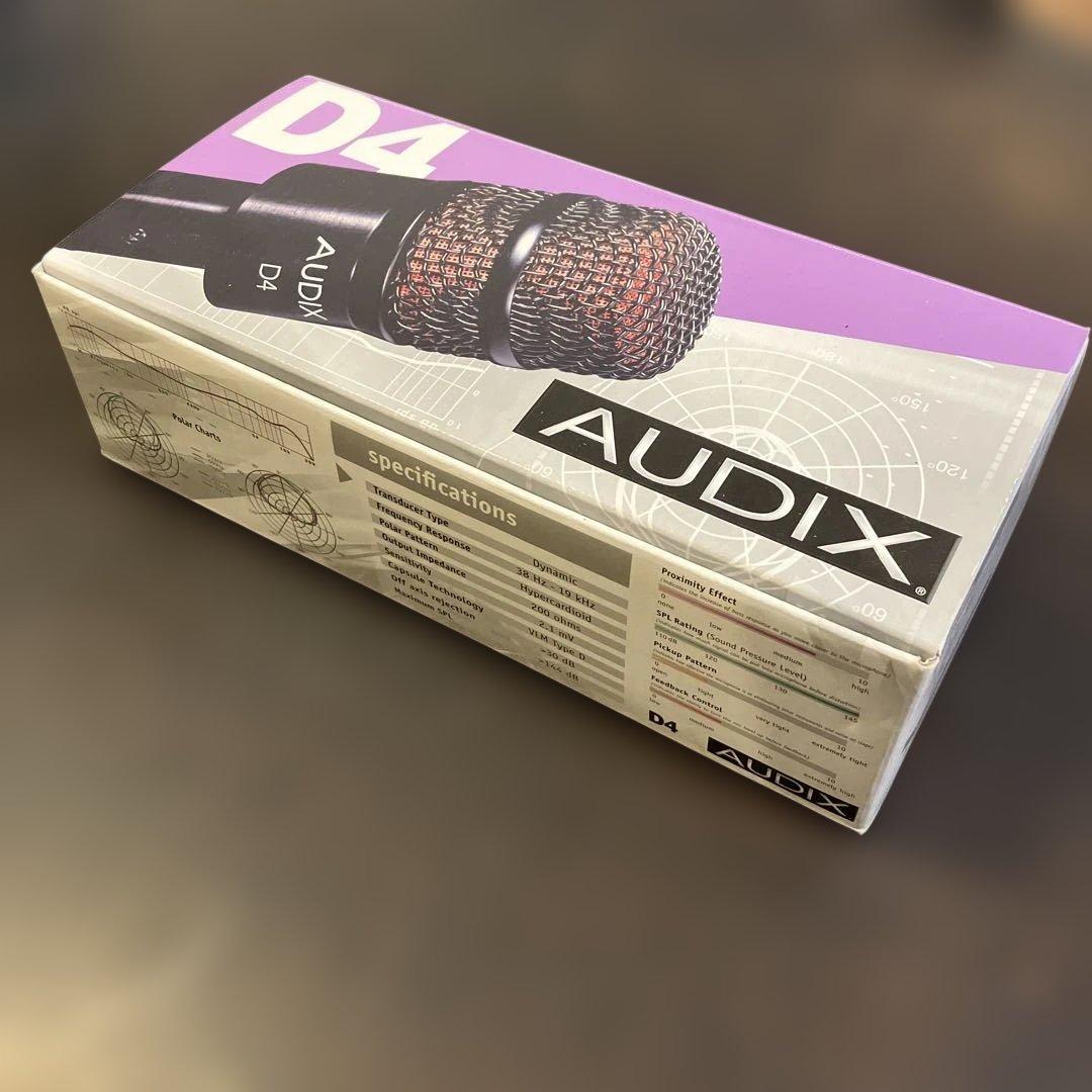 AUDIX D4 ダイナミックマイク Audix D4 Dynamic Microphone | Guitar Center