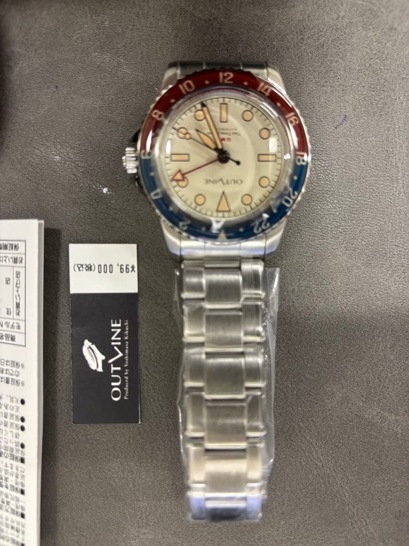 未使用・定価99,000円】OUTLINE GMT 自動巻 ペプシベゼル - メルカリ