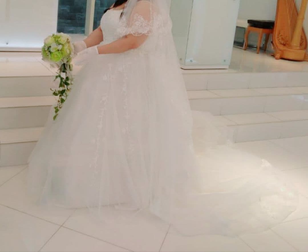 mei様専用/ウェディングドレス トレーン＆ベール＆インナースカート