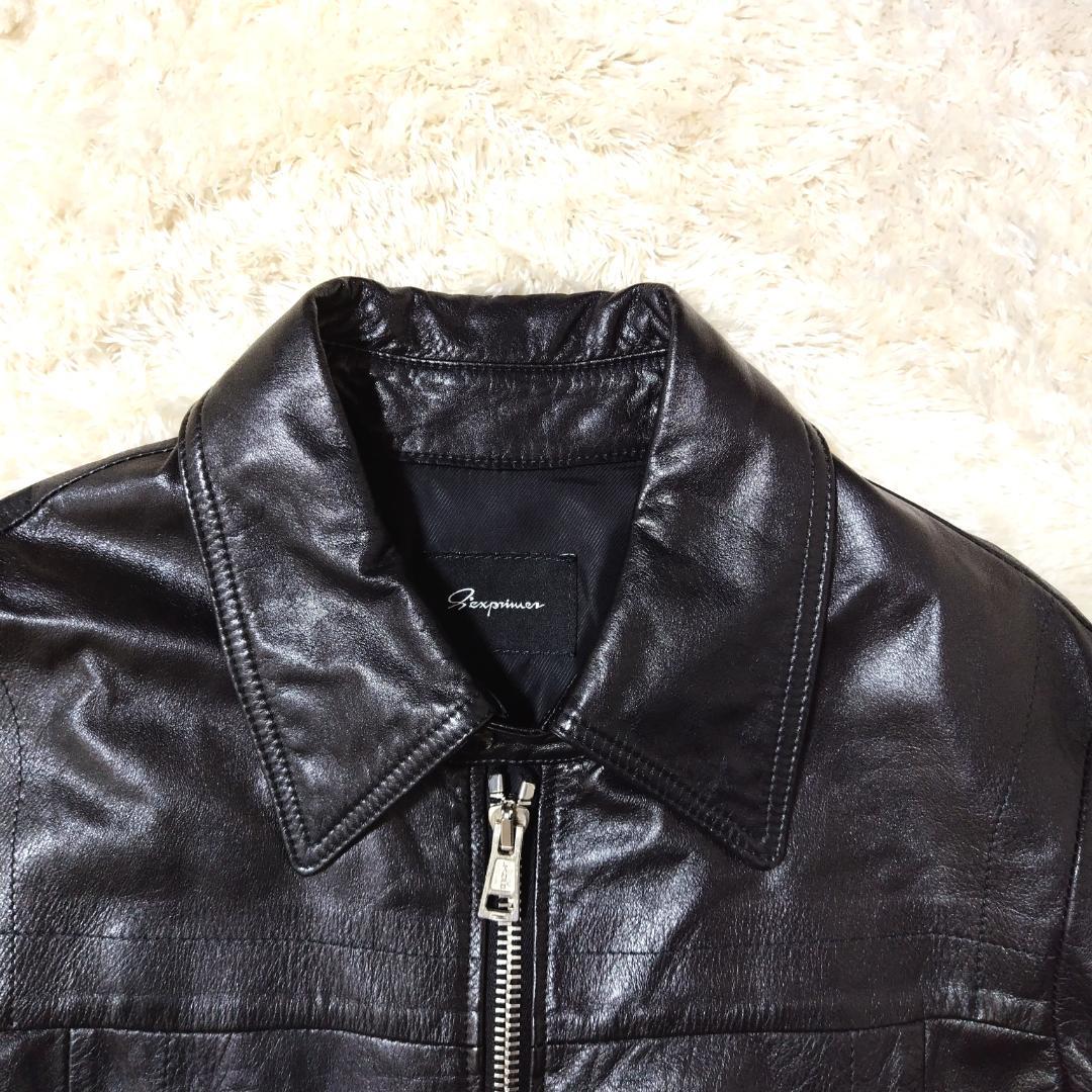 希少 セクスプリメ ライダースジャケット シングル サイズ46 ブラック