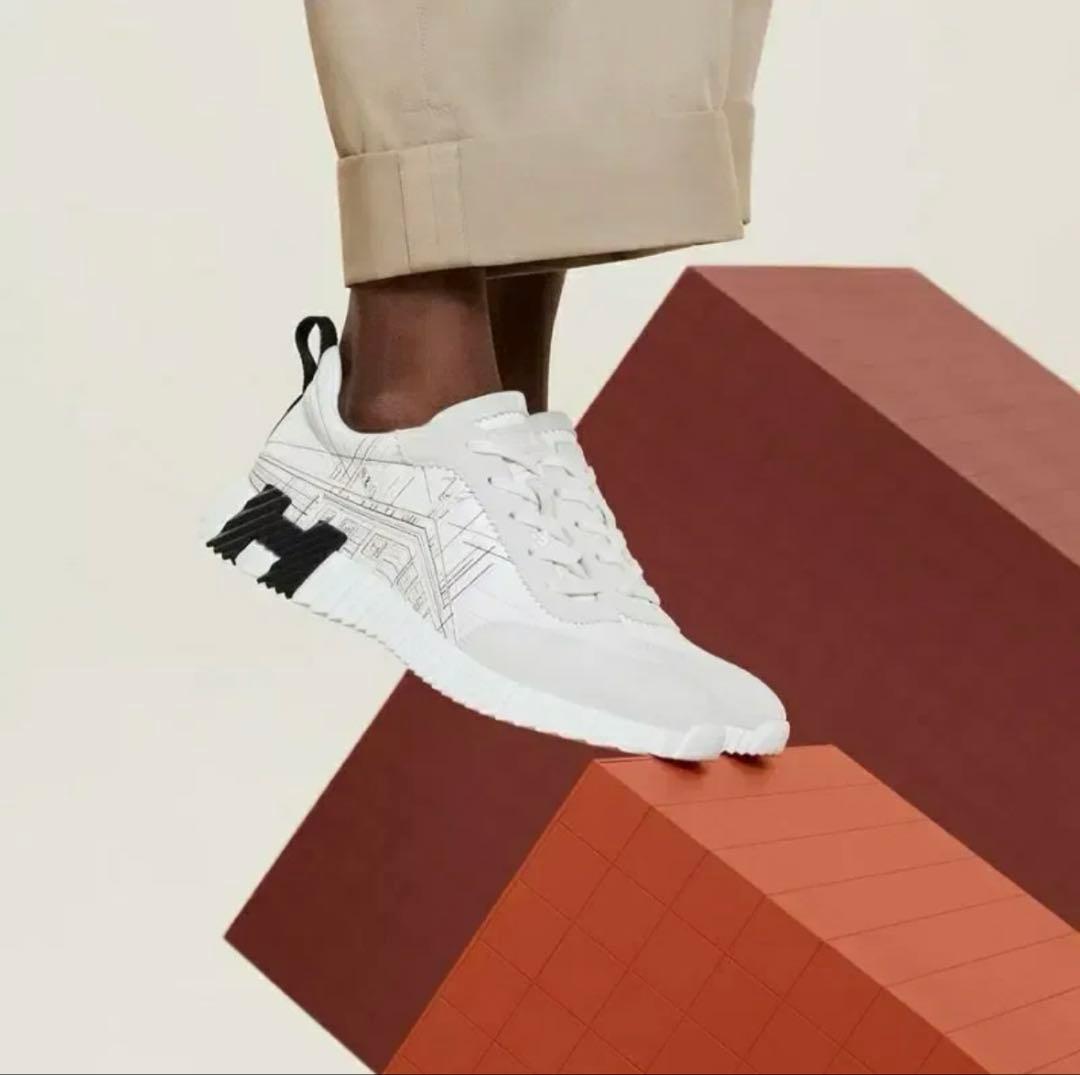 新品未使用】エルメス バウンシング メンズスニーカー レア 41 - メルカリ