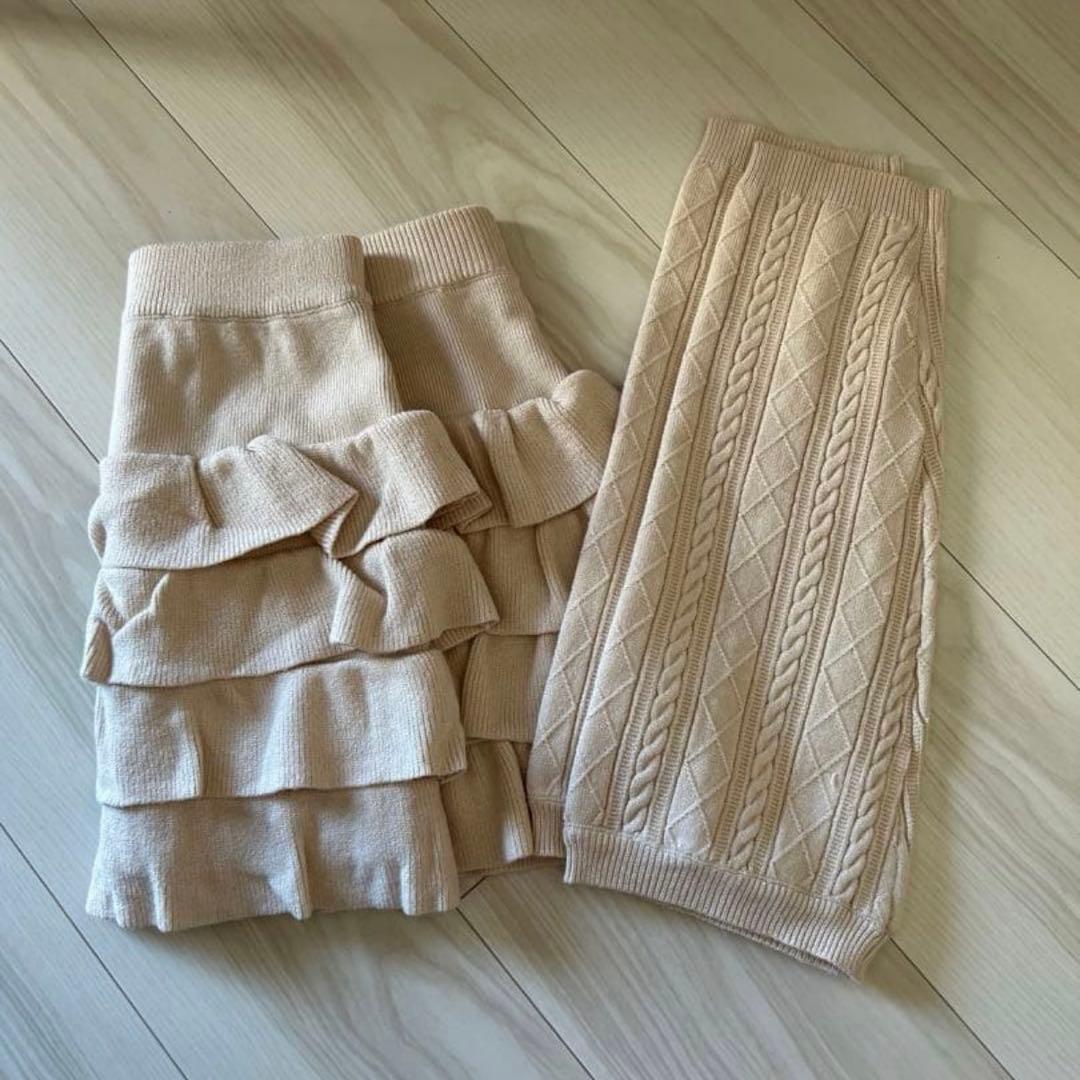 andmary Leia frill set up beige アンドマリー - メルカリ