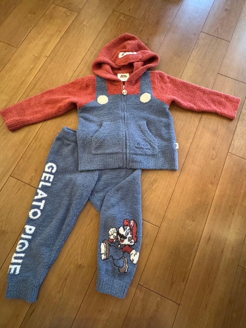 ジェラートピケ スーパーマリオ パジャマセット 110〜120cm - メルカリ