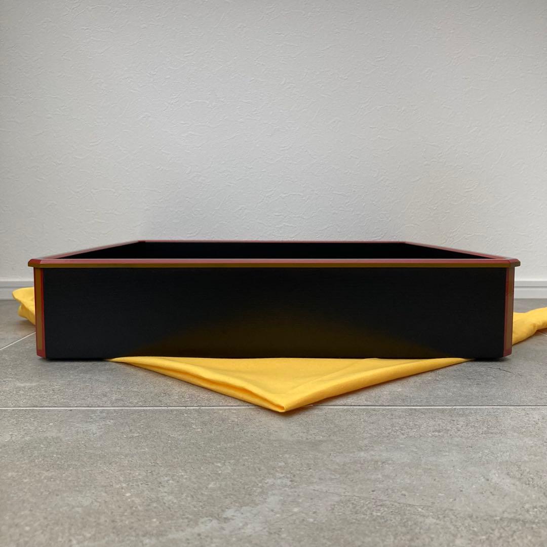 宗徧流 不審庵 総菜盆 46.5cm 漆器 特大お盆