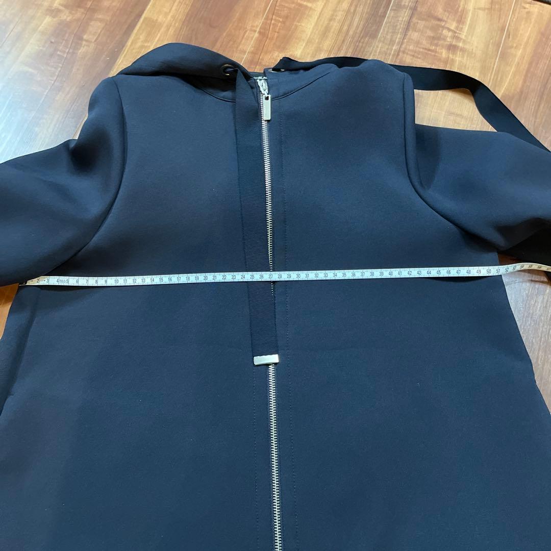 エムプルミエ ❤︎ トリプルクロスフーディショートコート ネイビー34