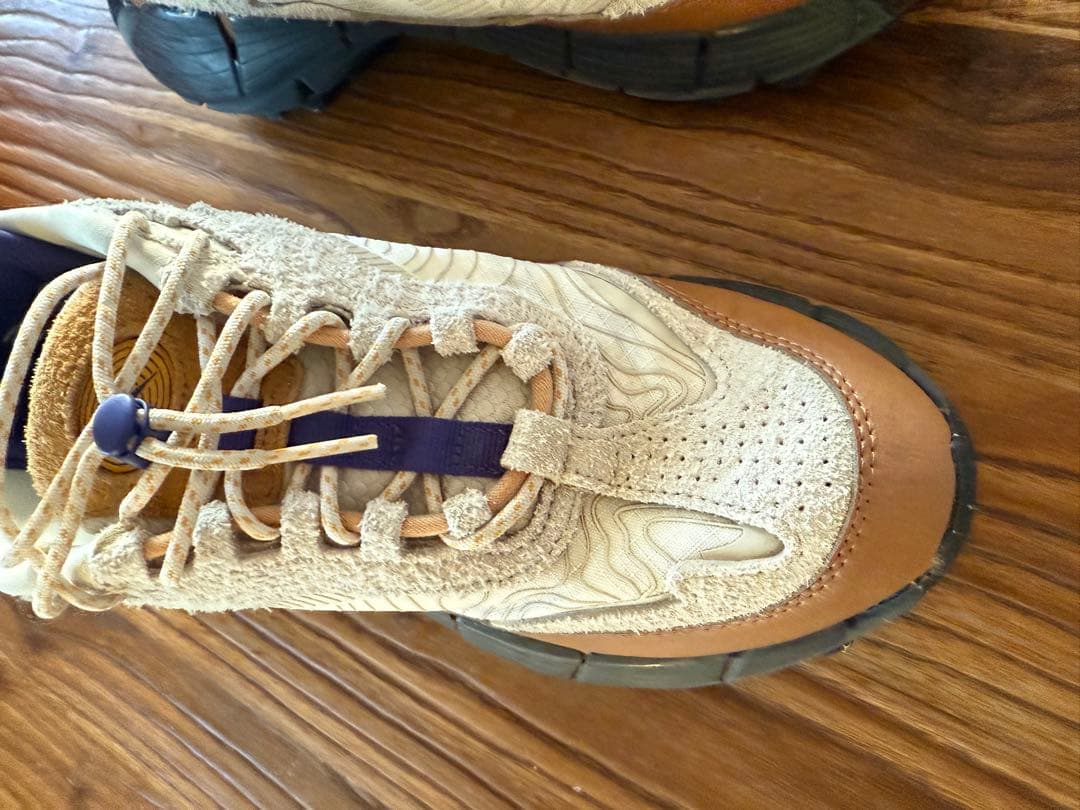 SY　リーボック　zigkinetica 24.5cm ベージュ　ブルー