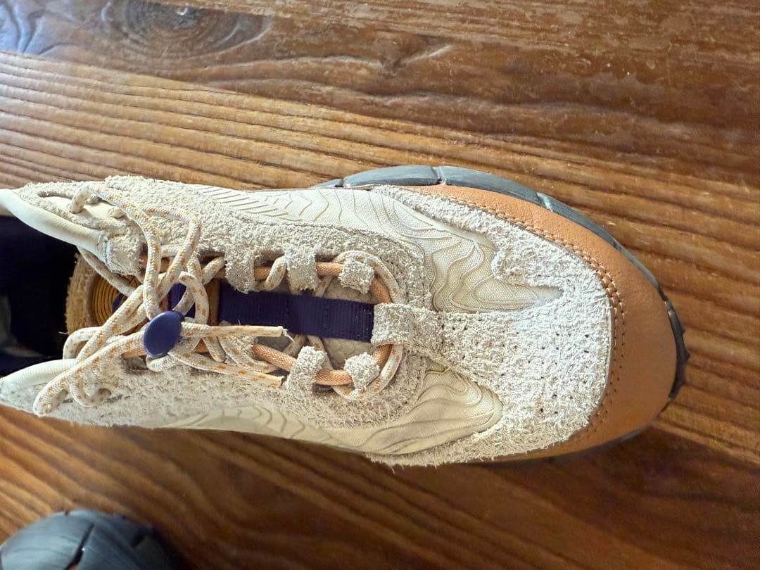 SY　リーボック　zigkinetica 24.5cm ベージュ　ブルー