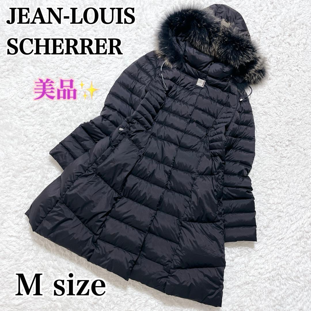 美品✨JEAN-LOUIS SCHERRER ダウンコート 黒 Mファー付き - メルカリ