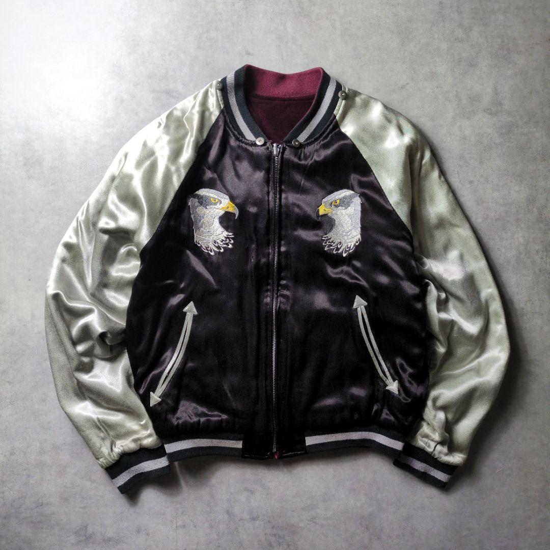 00s PPFM サテン 別珍 リバーシブル 刺繍 スカジャン - メルカリ