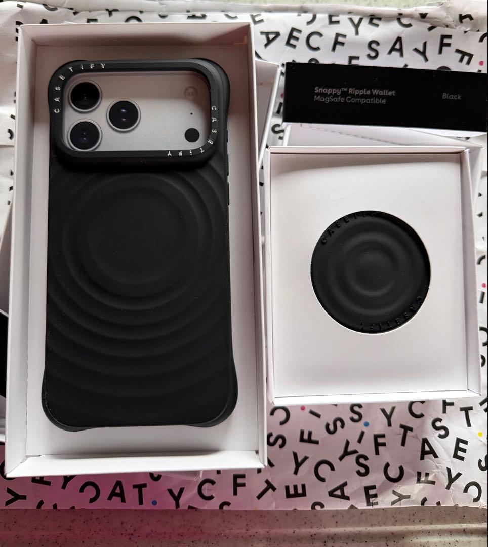 CASETIFY iPhone17proMaxシリコンケース グリップセット