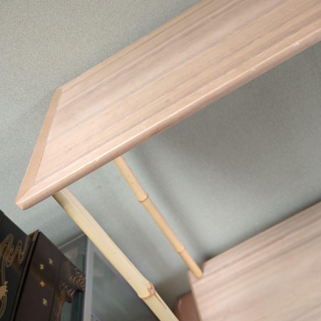 竹台子 組み立て式 木製 茶道具 茶道 棚 割れ筋あり 紙箱 - メルカリ