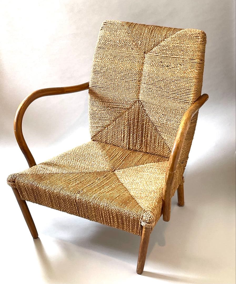 コンランショップスツール付きラタン幾何学模様チェア - メルカリ