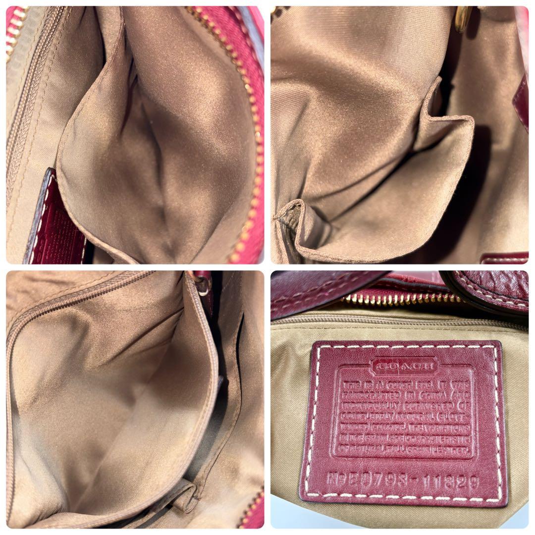 00s y2k archive coach bag red lock rare - メルカリ