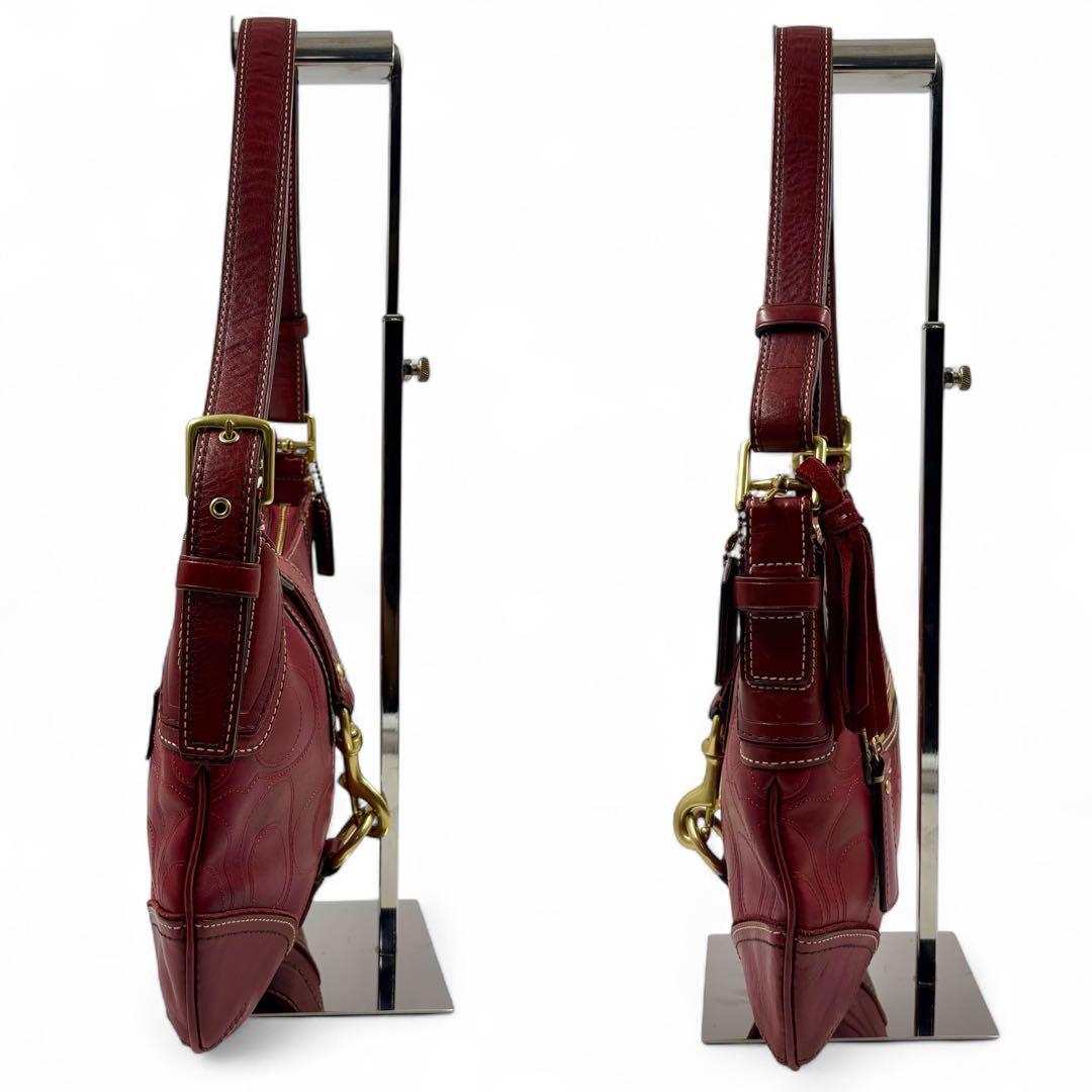 00s y2k archive coach bag red lock rare - メルカリ