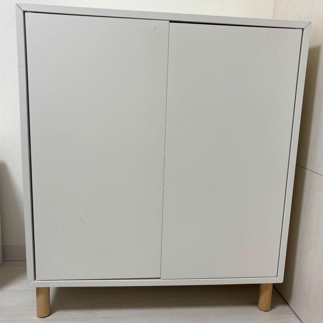 【完成品】IKEA EKET エーケト キャビネット 脚付き EKET エーケト キャビネットコンビネーション 脚付き, ウォールナット
