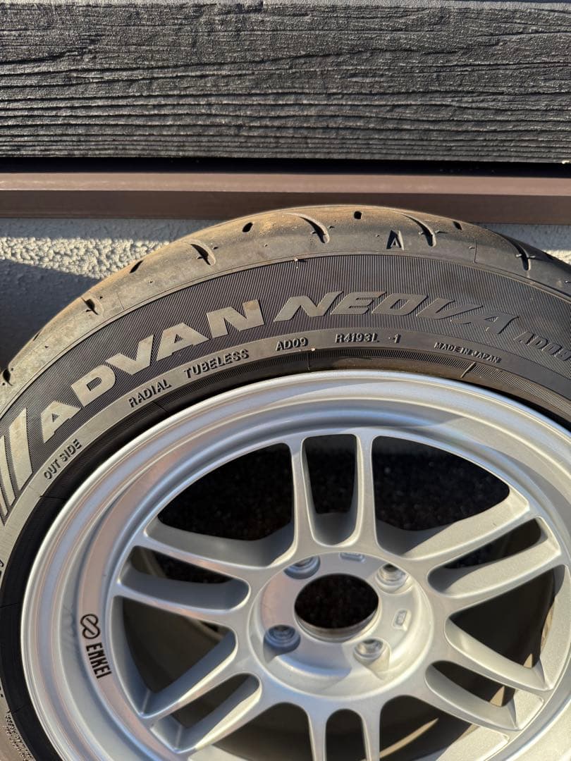 ENKEI 15インチ 8.0J ホイールセット