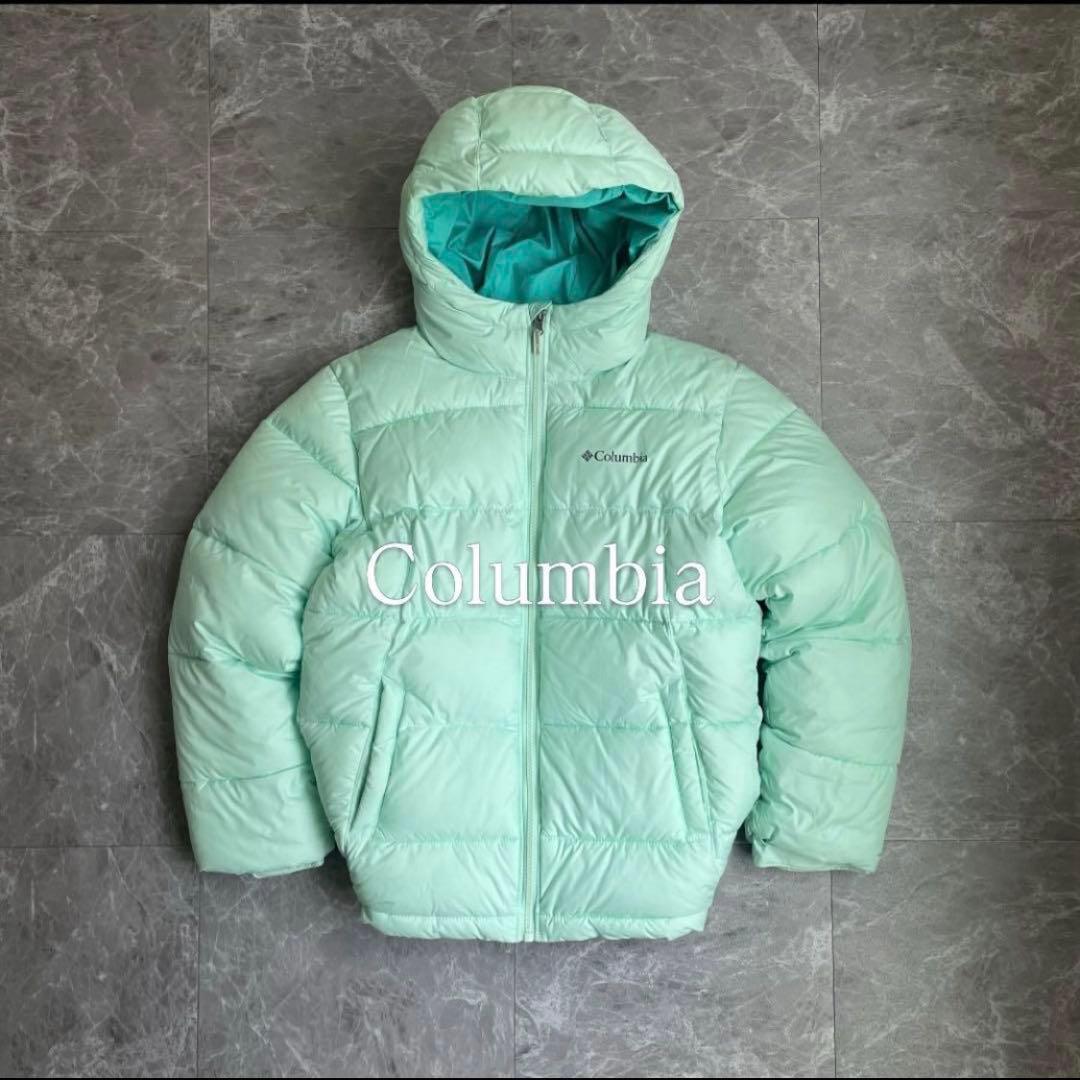 希少カラー‼️】Columbia ダウンジャケット ライトグリーン 極美品 M