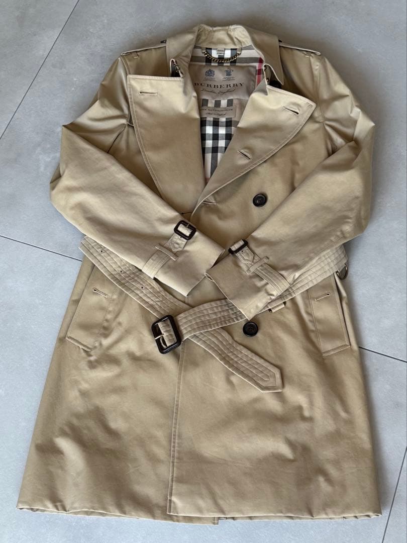 BURBERRYサンドリンガム　トレンチコート　ロング　46 ガーメントケース付 2026年最新】バーバリー トレンチコート サンドリンガムの人気アイテム
