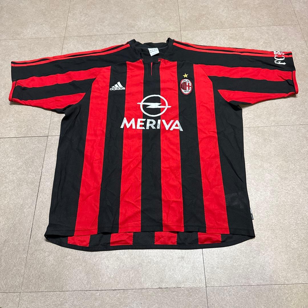 Adidas ACミラン ユニフォーム サッカー 応援 2XO - メルカリ