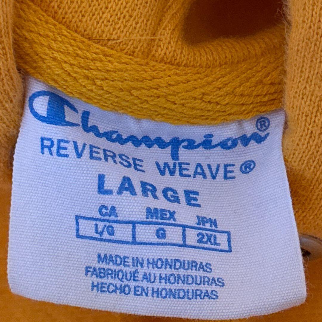 K*i様 Champion リバースウィーブ パーカー イエロー L 2XL ホ - メルカリ
