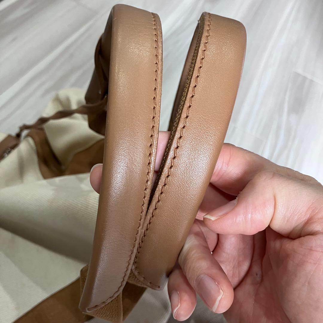 BALENCIAGA トートバッグ キャメル ブラウン 希少サイズ 汚れ多数