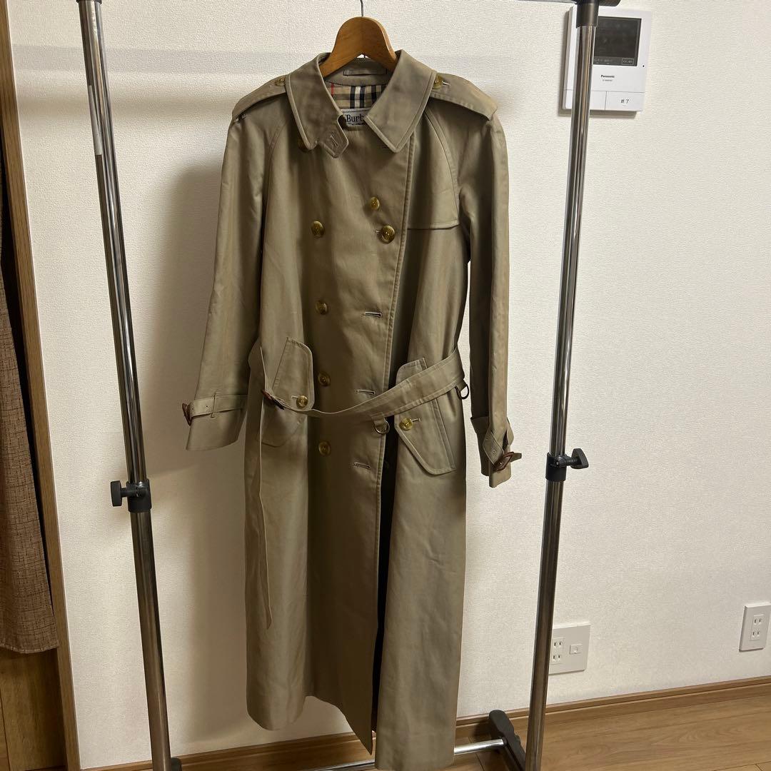 美品 バーバリートレンチコート ノバチェック玉虫色11AB3 バーバリーズ