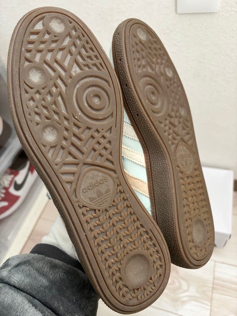 adidas KITH スニーカー ライトブルー/ベージュ