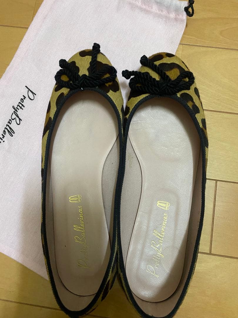 PrettyBallerinas レオパード豹柄　バレエシューズ repetto - PrettyBallerinas レオパード バレエ シューズ 38 の通販 by