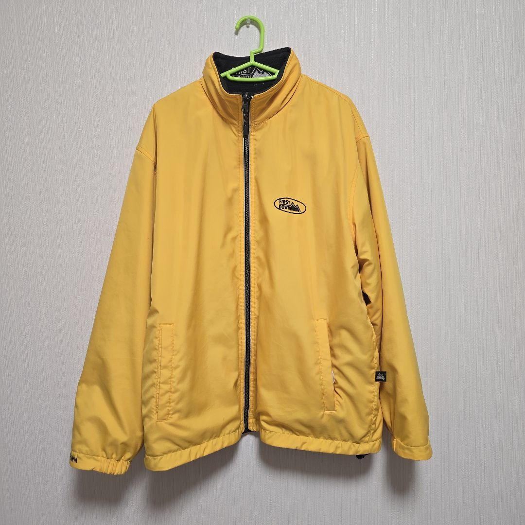 FIRST DOWN ナイロンジャケット イエロー - メルカリ
