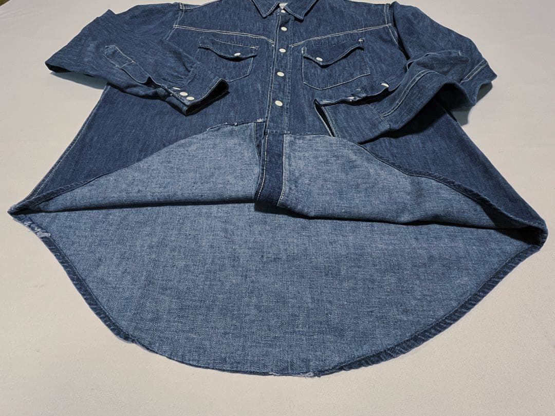 60s 白タグ SEARS ROEBUCKS デニムシャツ ウエスタン シアーズ - メルカリ