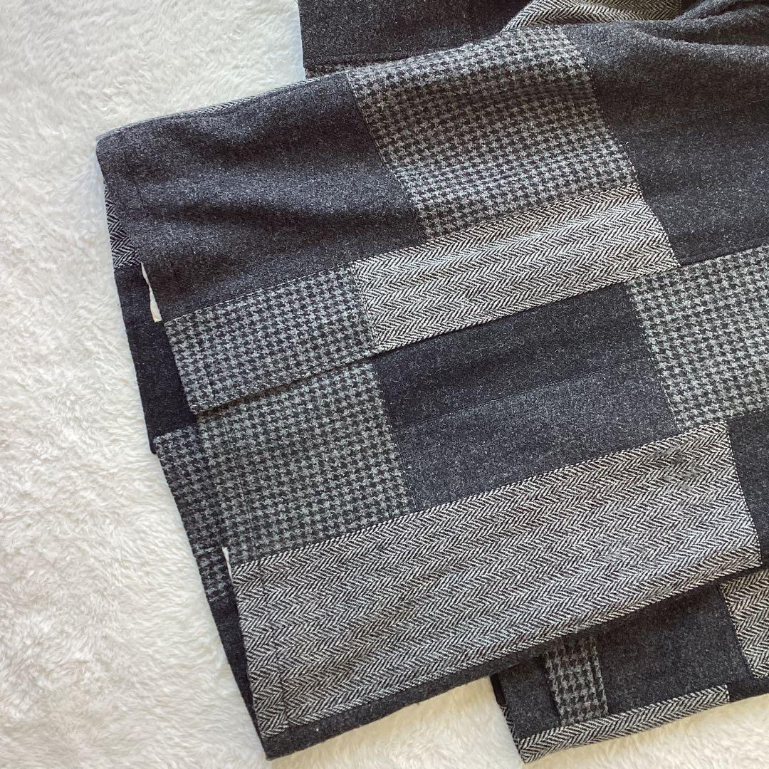 ビームスプラス ×ハリスツイード コート パッチワーク Lサイズ - メルカリ