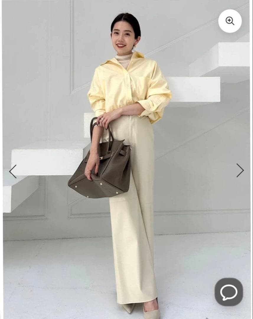 anuans アニュアンス スタンダードシャツ イエロー - メルカリ