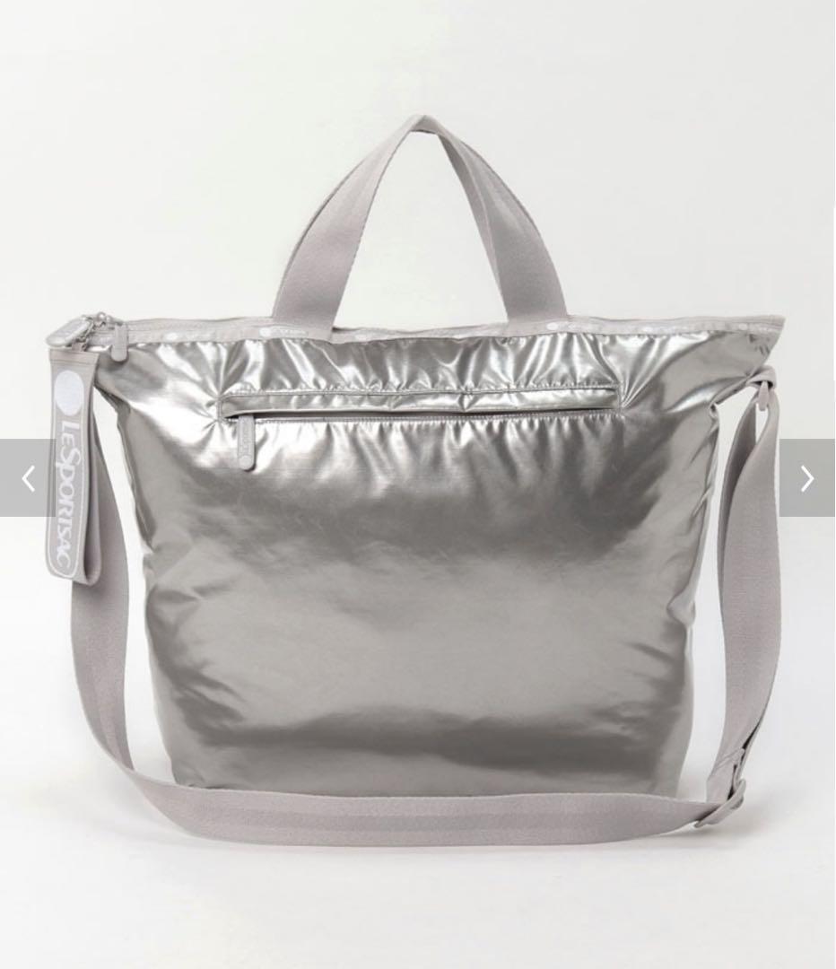 レスポートサック ひとりっぷ シルバー 2wayショルダーバッグ - メルカリ