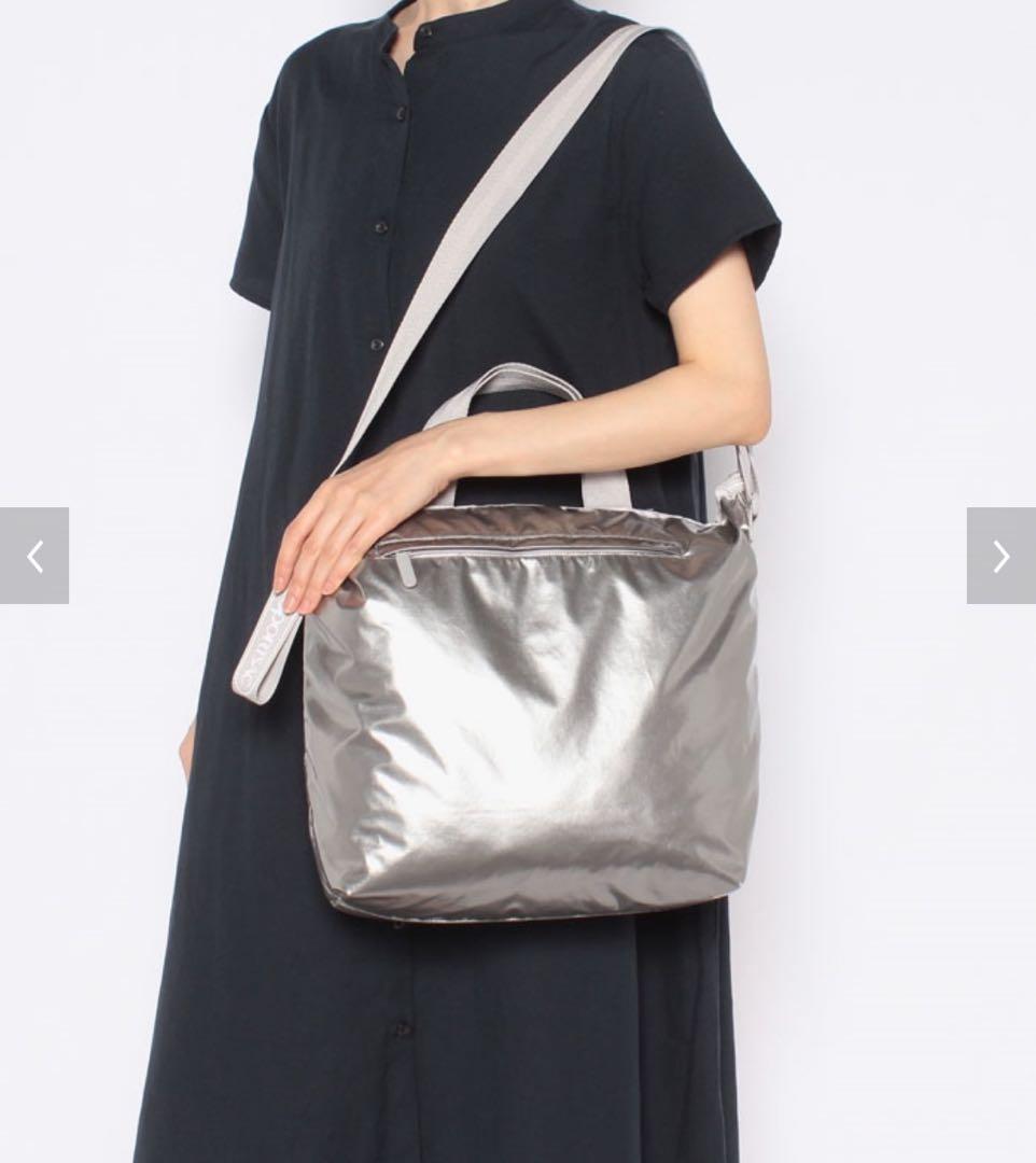 レスポートサック ひとりっぷ シルバー 2wayショルダーバッグ - メルカリ