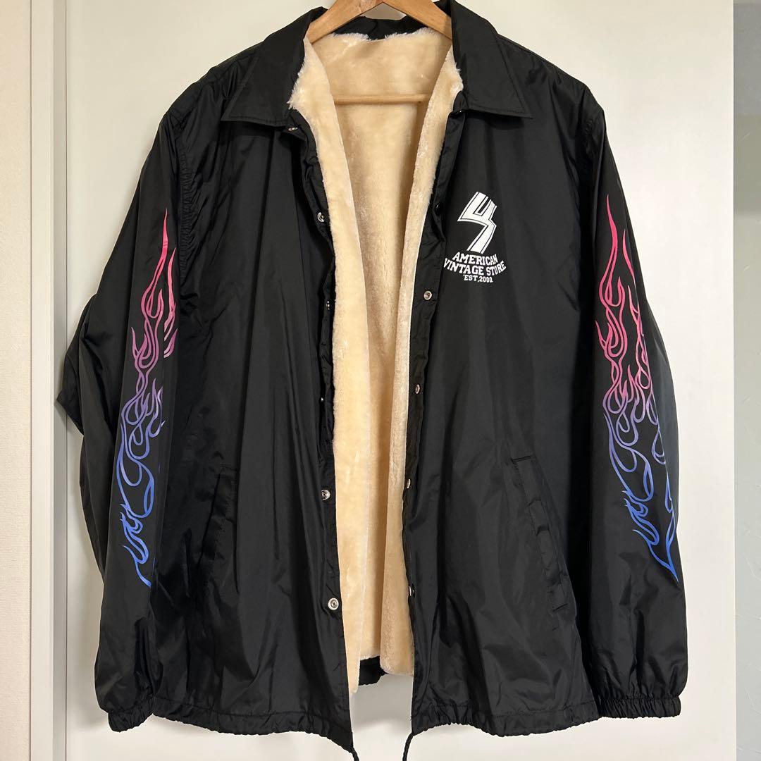 US三軒茶屋 ボアコーチジャケット フレイムスパターン XL - メルカリ