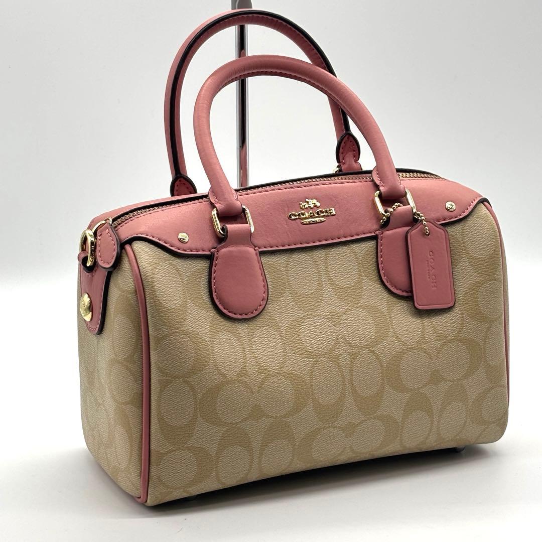 未使用COACHコーチミニボストンバッグ2wayショルダーバッグ