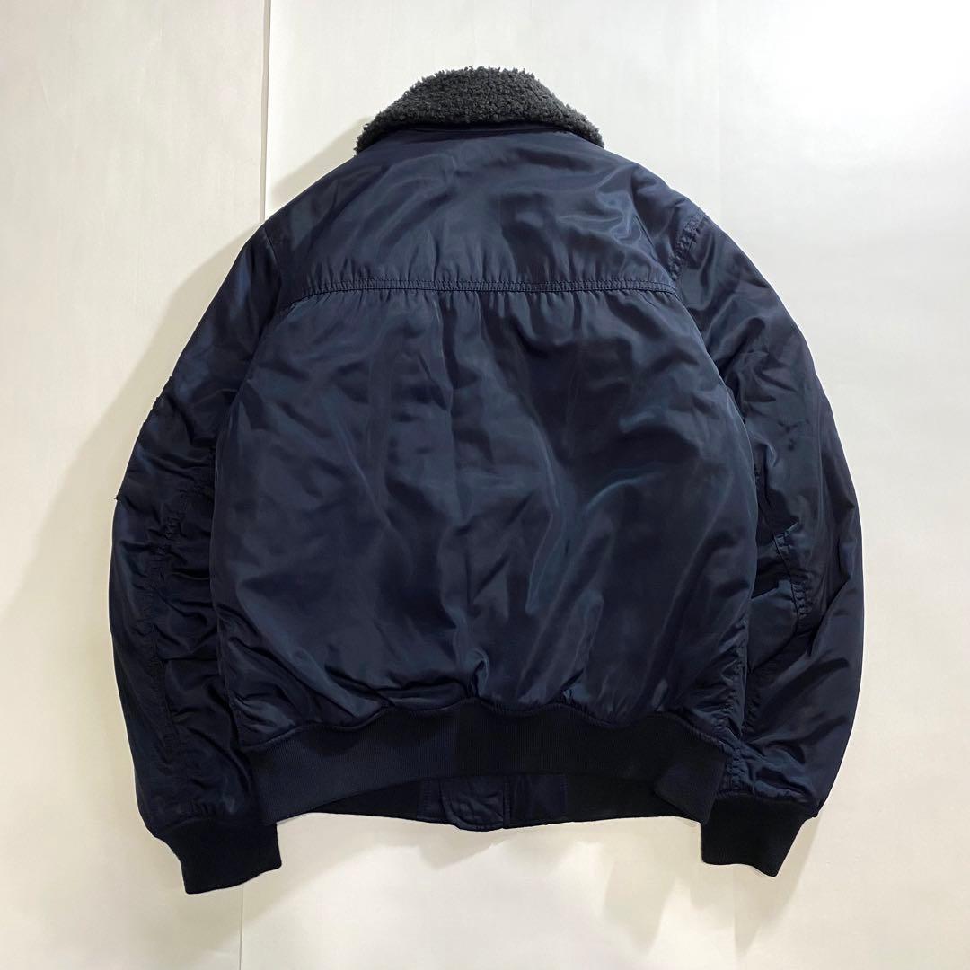 GAP ギャップ B15 G1 フライトジャケット 襟ボア ネイビー XS 短丈