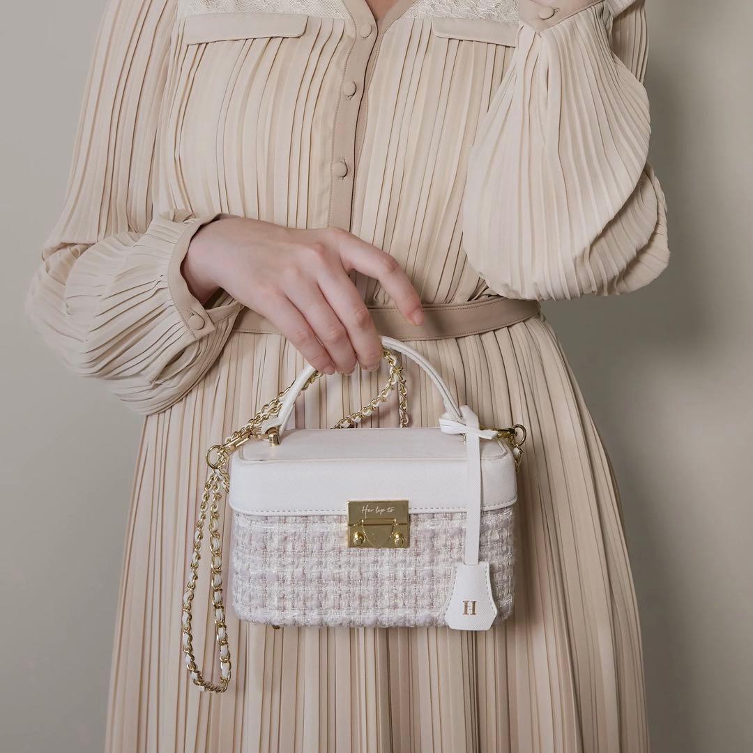 Herlipto Tweed Chain Vanity Bag ハーリップトゥ - メルカリ