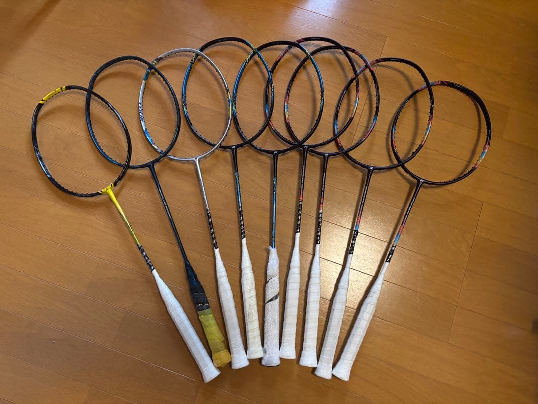 バドミントンラケット 9本セット ジャンク品 - メルカリ