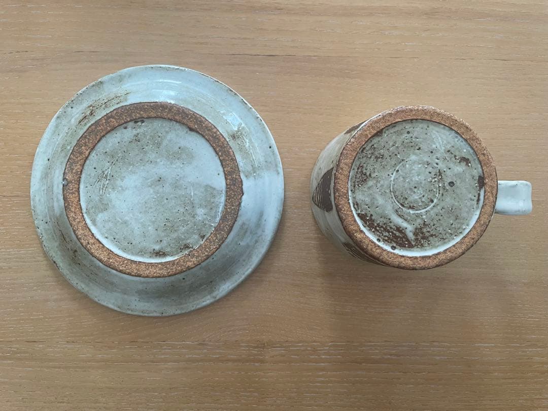 【新品】岡崎順子　おうち柄　カップ、プレート　2点セット