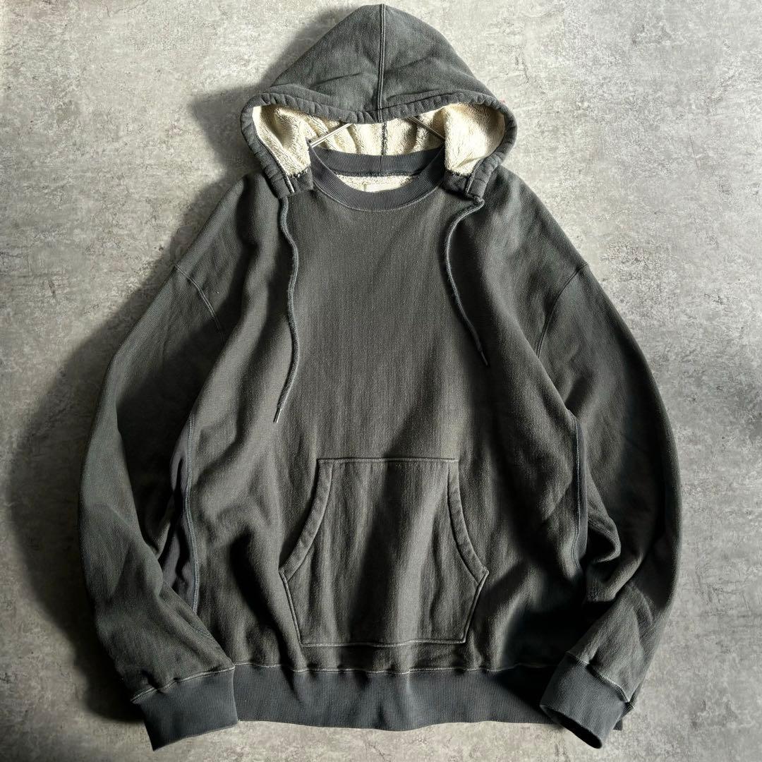 blurhms ブラームス【XL】後付け フード パーカー フーディ カーキ