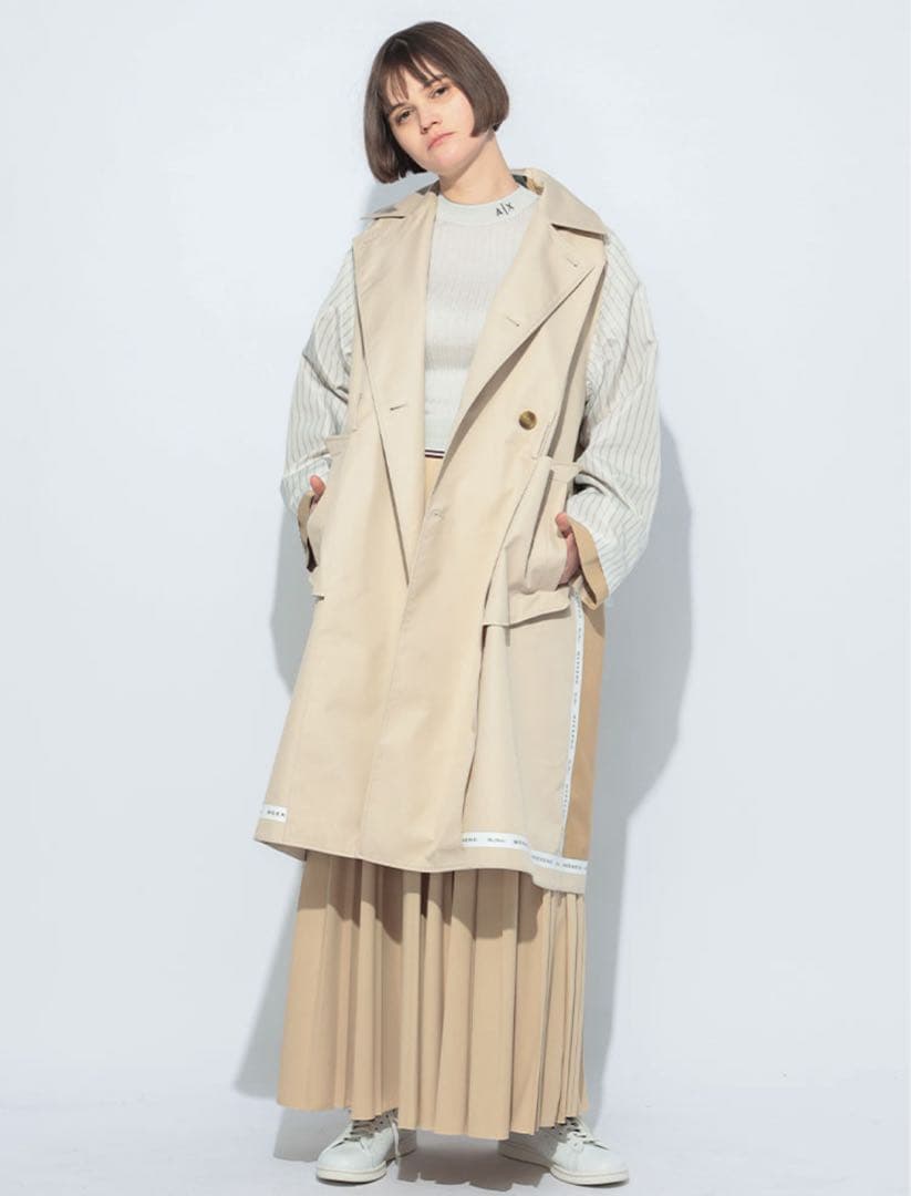 Weekend MaxMara 2wayリバーシブルテクニカルトレンチ 38 - メルカリ