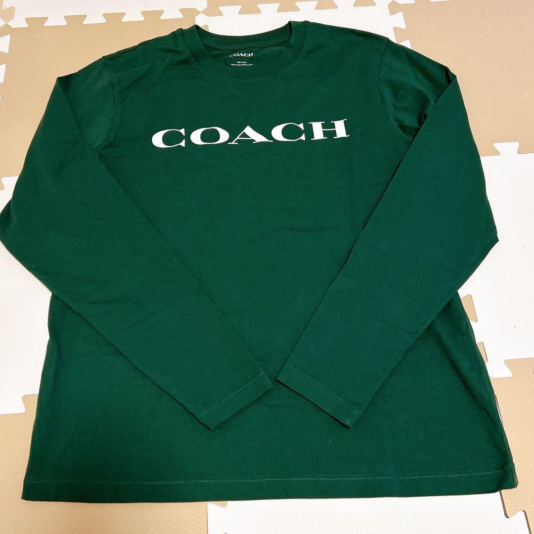 ひ*ん様 【未使用品】ロング Tシャツ 緑　コーチ　COACH 長袖カットソー