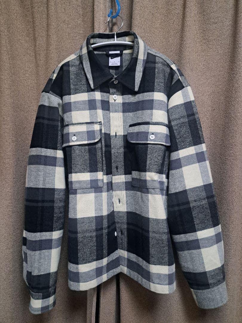 Nike ナイキ チェック柄フランネルシャツ Mサイズ - メルカリ