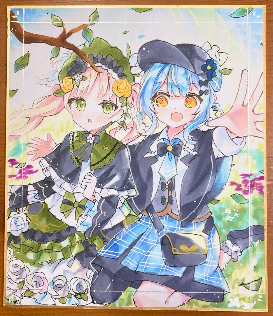 魔法少女ノ魔女裁判 橘シェリー 遠野ハンナ 手描きイラスト まのさば